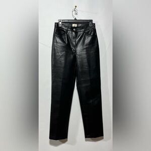 ARITZIA WILFRED High Rise Straight Leg Faux Leather‎ Pants Women’s Size 6 Inseam